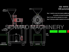 식량 통밀을 빻는 파우더를 위한 30B 특별한 분쇄기 기계